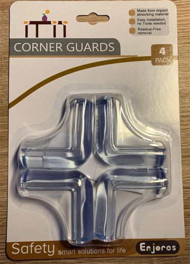 Protectores de esquinas para muebles de PVC (4 uds)
