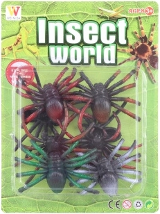 Colección de arañas en tarjeta