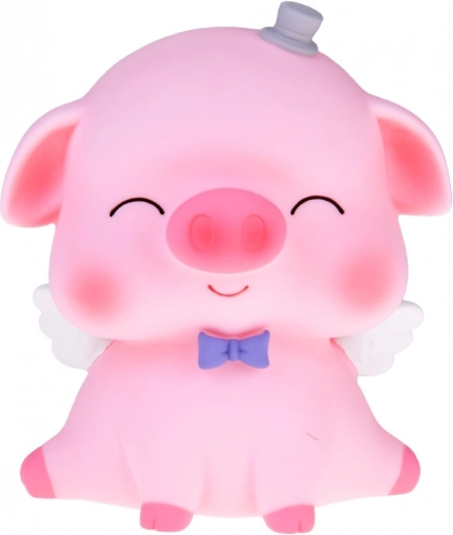 Hucha cerdito con alitas y corona