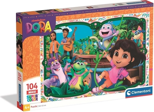 Clementoni puzzle maxi Dora supercolor 104 piezas