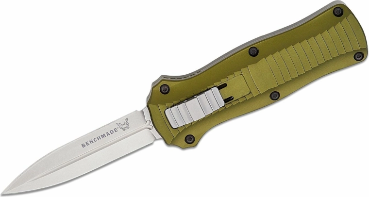 Benchmade Mini Infidel Woodland Green – cuchillo automático, edición limitada