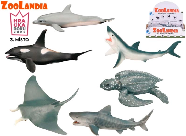 Zoolandia animales marinos – set de figuras de plástico de 8–15 cm
