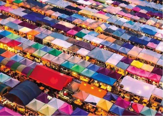Puzzle del mercado tailandés – 1000 piezas GIBSONS