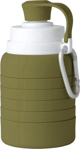 Botella plegable de silicona Mininor moss green