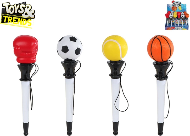 Bolígrafo de plástico con motivo deportivo Toys&Trends