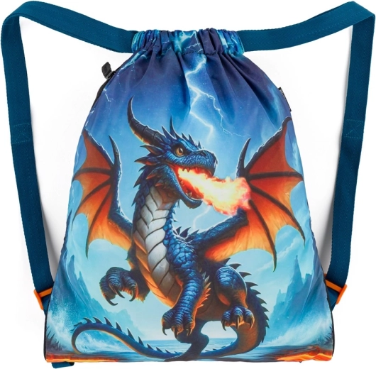 Bagmaster bolsa escolar con cordones para merienda y educación física lumi 26 d dragón