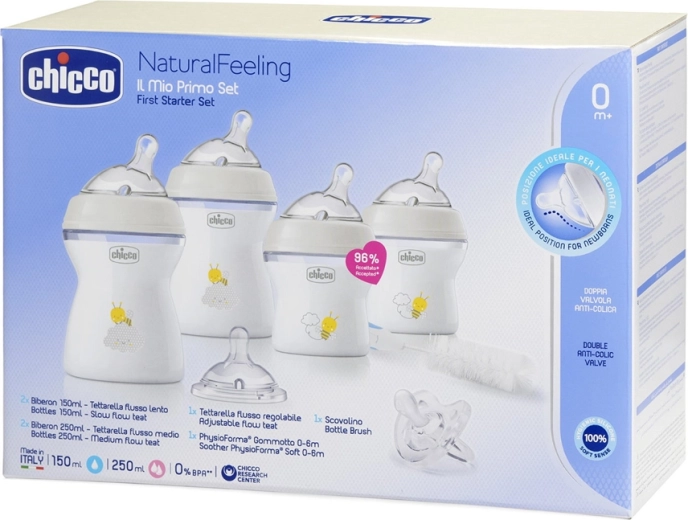 Chicco set de inicio para recién nacido Natural Feeling, neutro, 0m+
