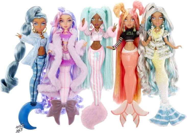 Muñeca MERMAZE Mermaidz sirena – fiesta de pijamas