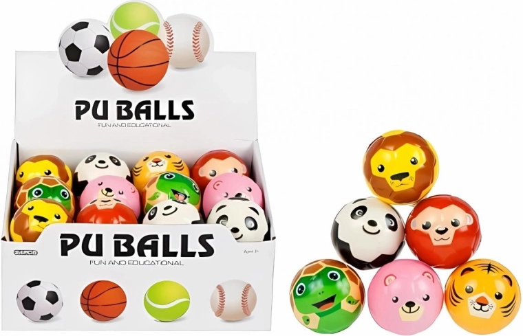 Pelota antiestrés Mega Creative con motivo de animales - 1 pieza