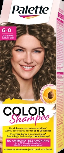 Palette Color Shampoo castaño claro 6-0 50 ml