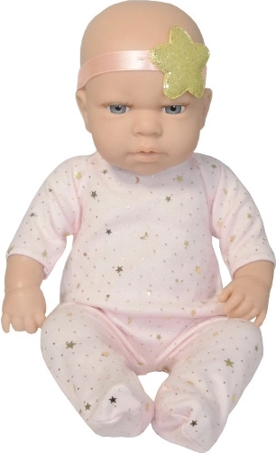 Muñeca bebé recién nacido en mono con gorrito