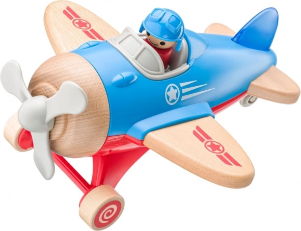 Gran avión de juguete con piloto, con luces y sonidos