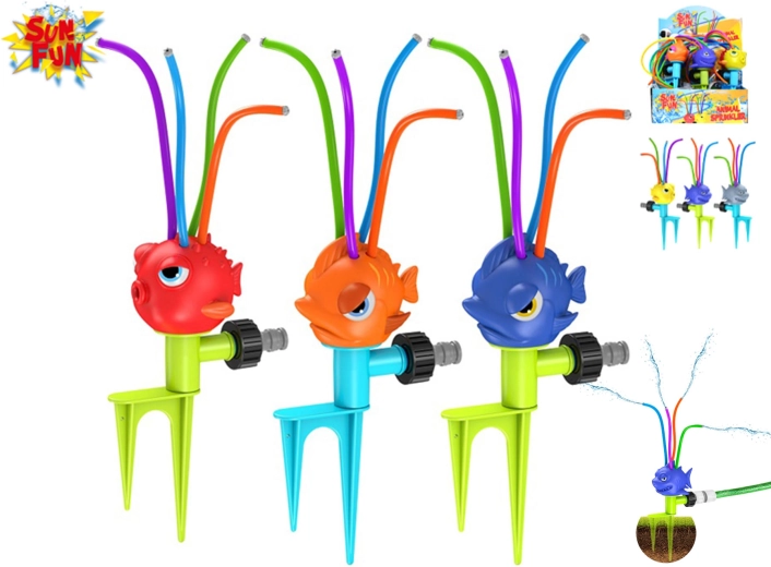 Aspersor infantil de jardín con forma de animales marinos Sun Fun