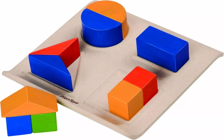 PlanToys encaje para formar figuras fraccionarias