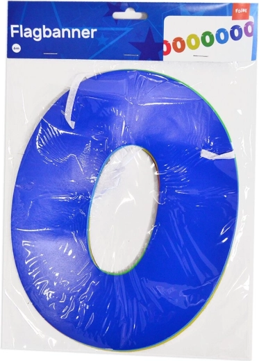Guirnalda de papel número 0, 6 m