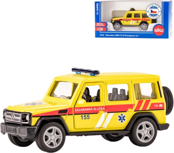 Siku super ambulancia Mercedes‑AMG G65 (versión checa) - 1 pieza