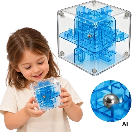 Woopie laberinto lógico 3D con bola azul