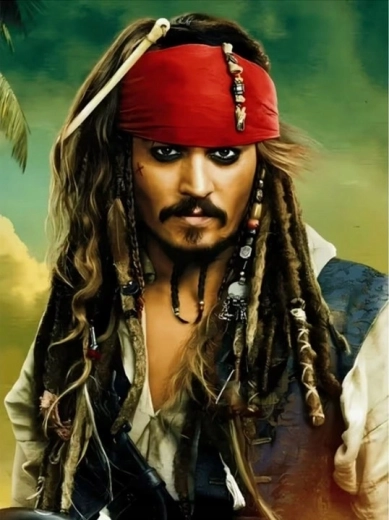 Norimpex pintura con diamantes Piratas – Jack Sparrow 30 × 40 cm