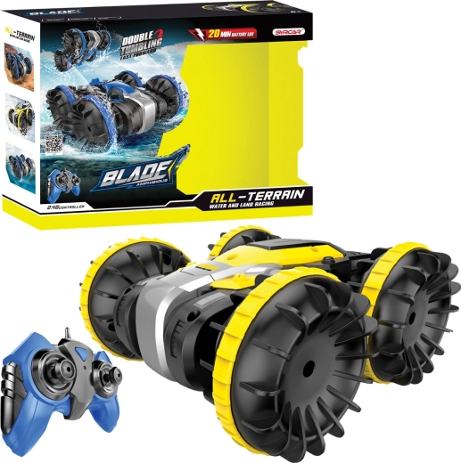 Coche anfibio RC 1:18 – amarillo