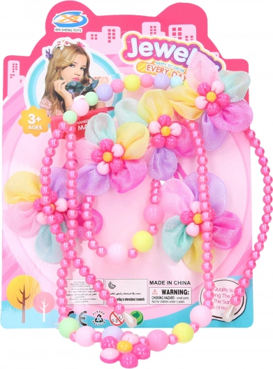Juego de joyería de moda con diadema para niñas
