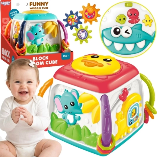 Woopie Baby cubo educativo interactivo multifuncional 18m+