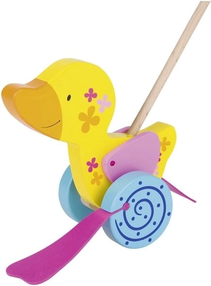 Patito de madera con palo Goki