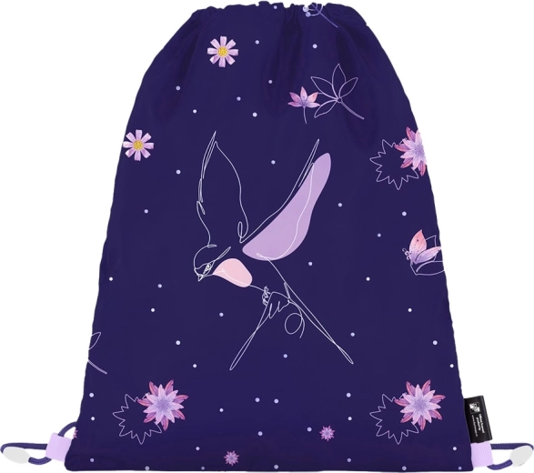 Bolsa para zapatillas Flowers – saco escolar de poliéster