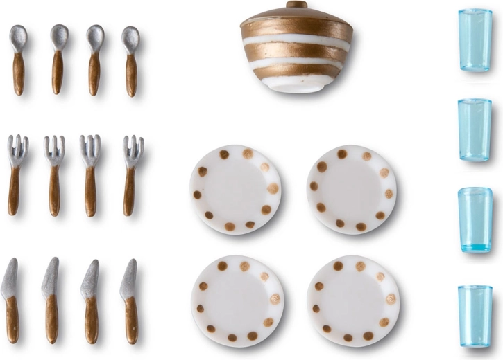 Servicio de comedor Lundby para casa de muñecas