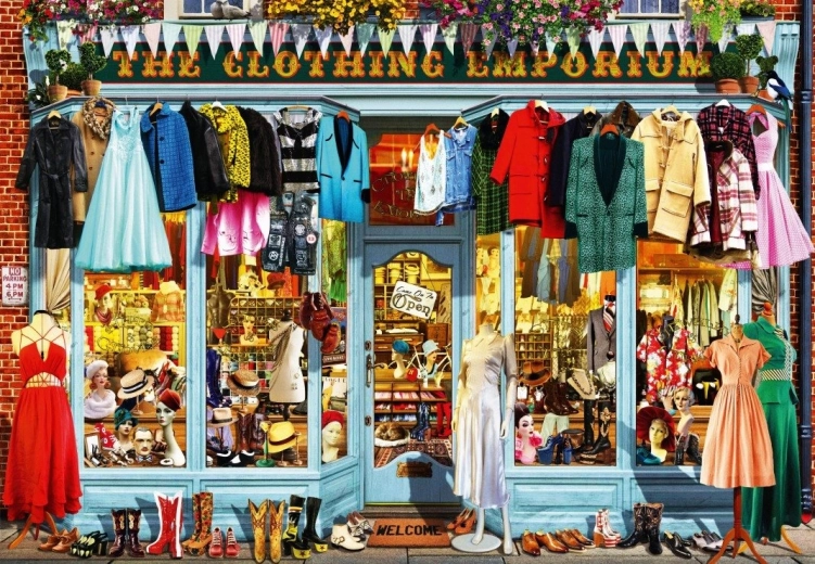 Puzzle tienda de ropa 1000 piezas BLUEBIRD