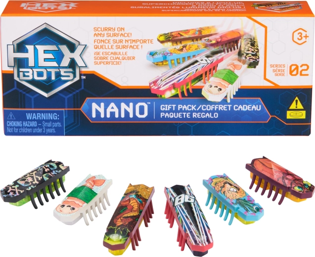HEXBUG Nano Gift Pack – set de 6 mini insectos robóticos con luz