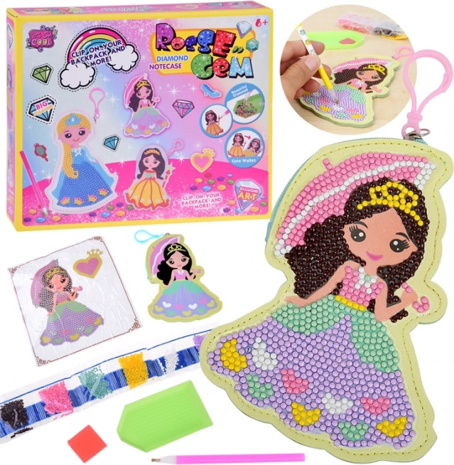 Set creativo de pegatinas con diamantes Princesa