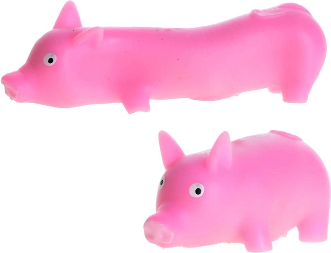 Cerdito antiestrés blando y estirable 10 cm - 1 pieza