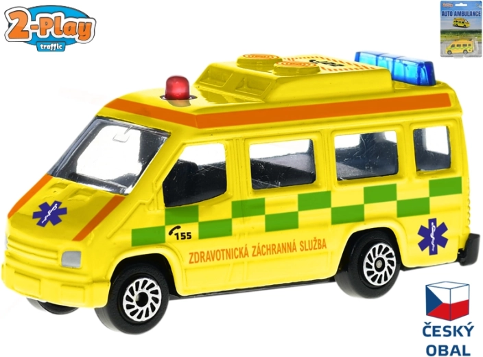 Modelo metálico de ambulancia 2-Play Traffic CZ 8 cm