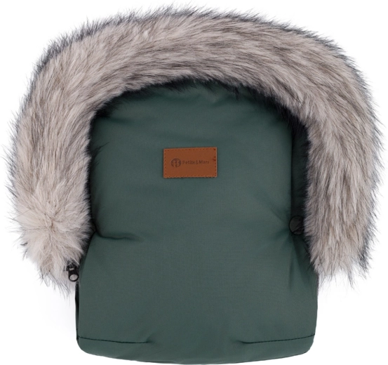 Petite&Mars manoplas para cochecito Furry Veritable khaki