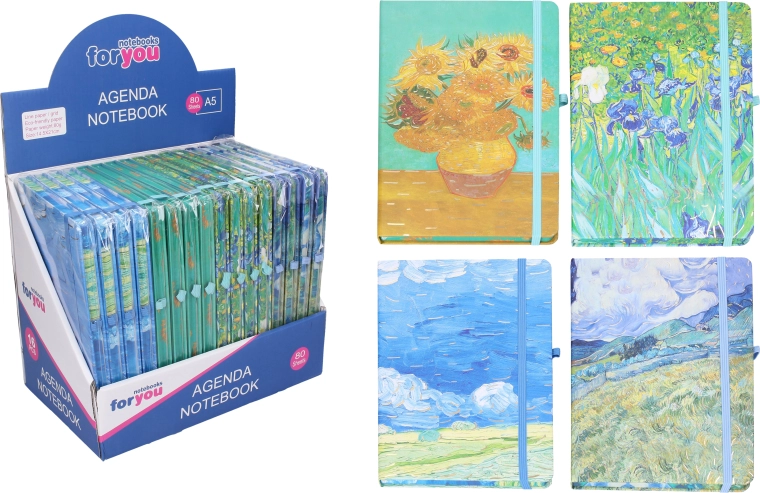 Cuaderno rayado con motivos 21 × 14,2 cm - 1 unidad