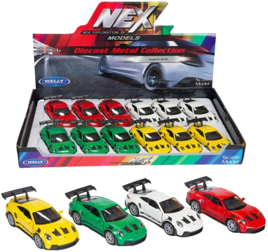 Modelo de coche metálico Porsche 911 GT3 RS 2016 con retrofricción (pull-back) 12 cm