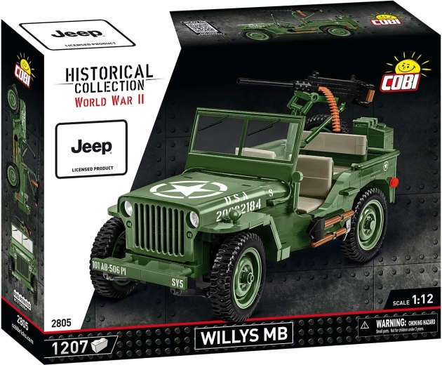Cobi Jeep Willys MB 1:12 kit de construcción de 1207 piezas