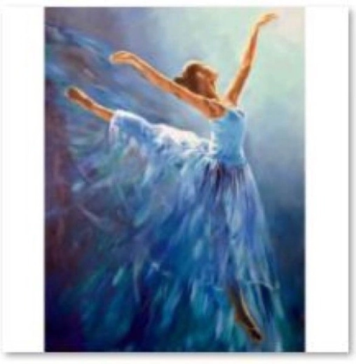 Mosaico de diamantes (diamond painting) Bailarina 30 × 40 cm