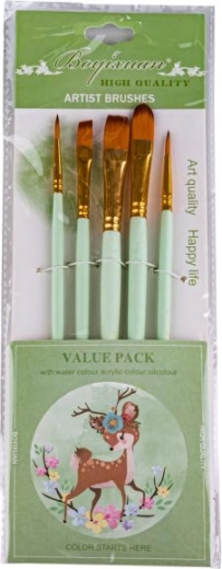 Juego de pinceles de pintura (5 uds) – verde