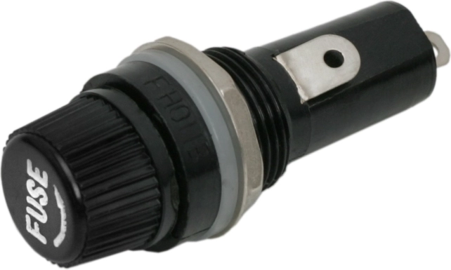 Portafusibles para fusibles de 6,4 × 30 mm
