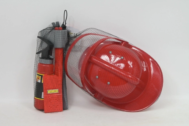 Set infantil de bombero con casco