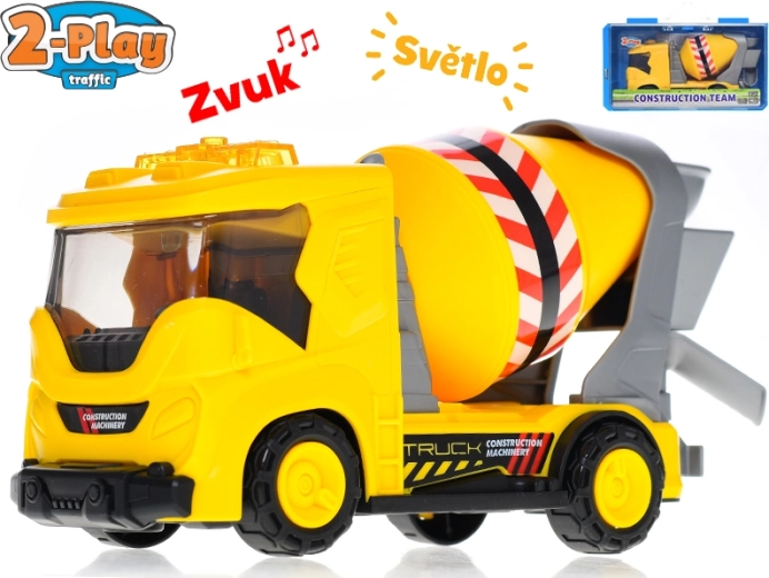 Hormigonera de construcción 2-Play Traffic con luces y sonidos 22 cm