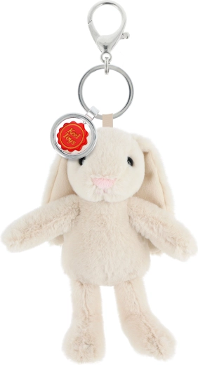 Llavero de peluche Keeleco conejito crema Mundo Mágico 14 cm