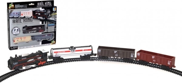 Conjunto de tren con vías a pilas 67 cm