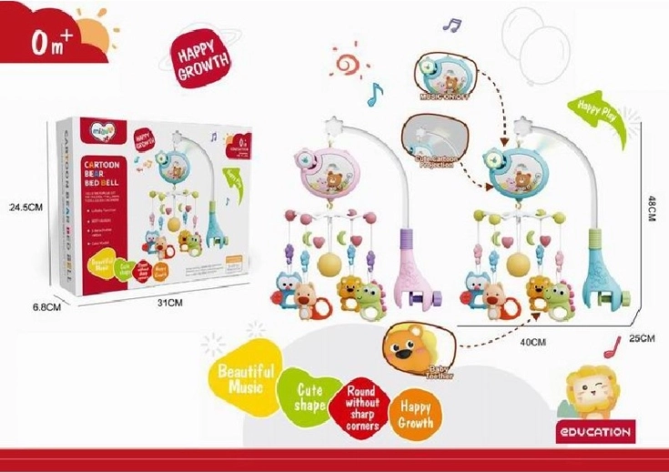 Carrusel con caja de música para cuna