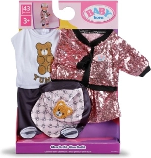 BABY born conjunto de ropa brillante para muñeca 43 cm