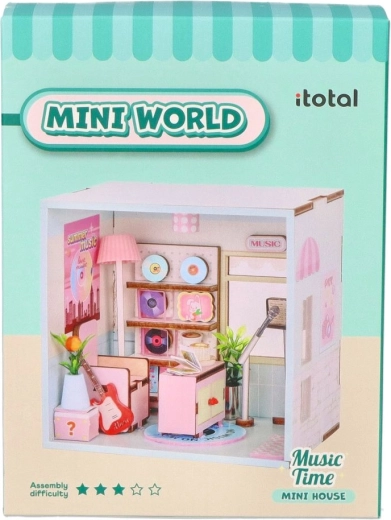 i-Total miniaturas DIY habitación mini world – tiempo musical