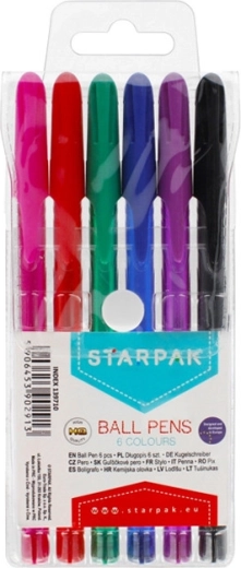 Bolígrafos Starpak, 6 colores