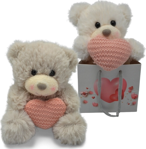Osito de peluche con corazón PLYŠÁKOV – 2 colores