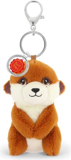 Llavero/colgante de peluche para bolso suricata 12 cm Keeleco